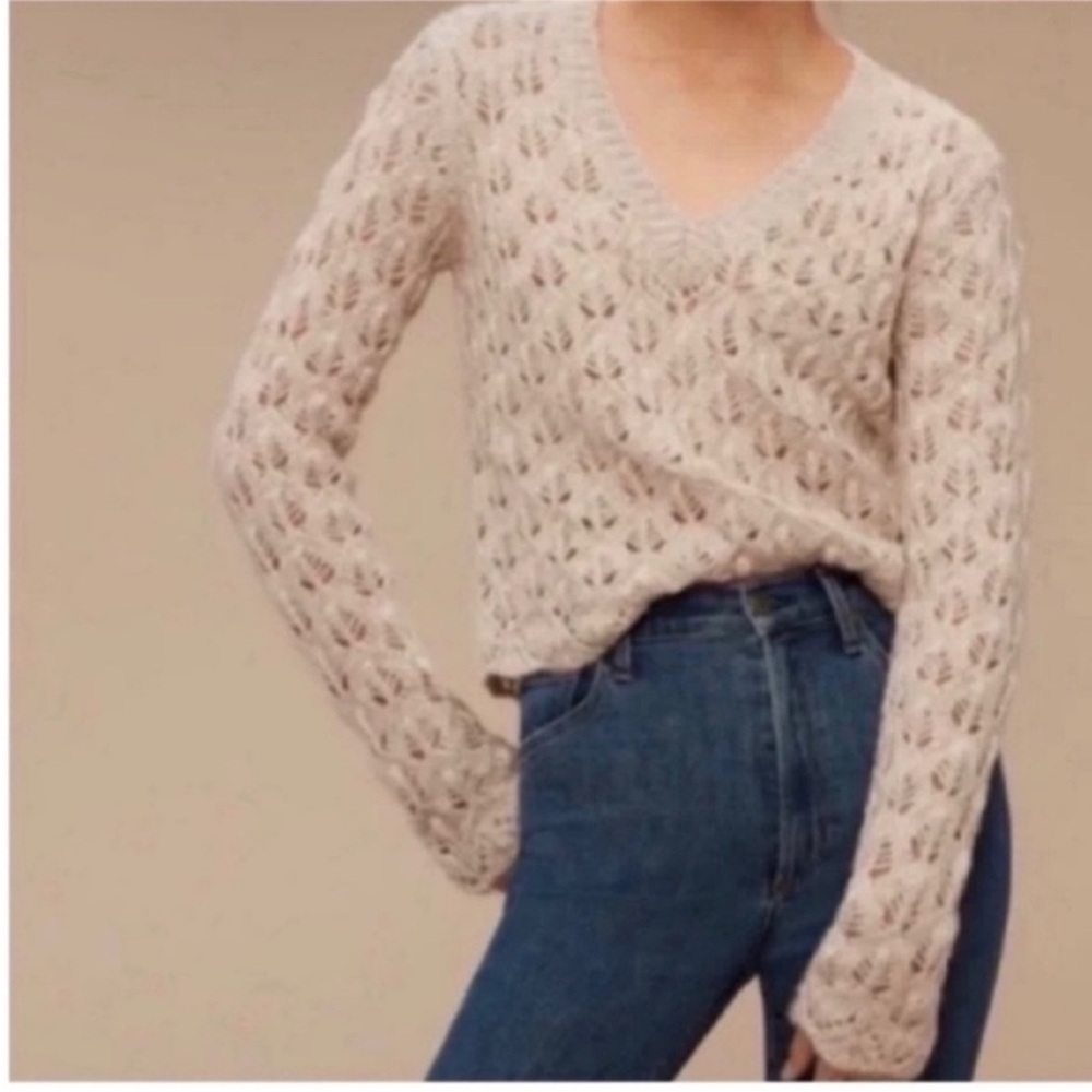 Aritzia Wilfred Messac Cream Sweater